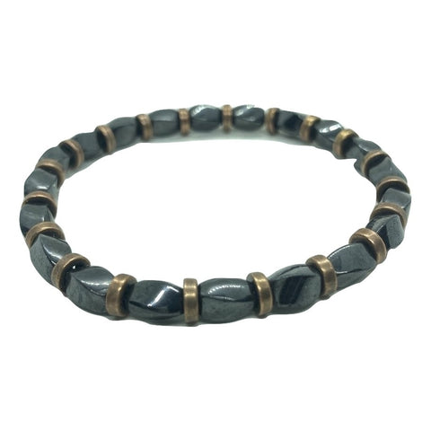 Magnetic Hematite Attraction Bracelet with Copper | EMF 5G