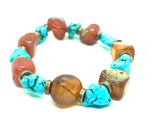 Turquoise, Carnelian, & Copper Creativity | Luck & Protection Bracelet