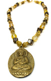 Buddha in Orgonite in Karana Mudra | EMF/RF 5G Protection Pendant