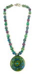 Opal Sriyantra Protection Orgonite Pendant | EMF 5G | Awareness Necklace