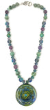 Opal Sriyantra Protection Orgonite Pendant | EMF 5G | Awareness Necklace