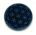 Teal Sparkle  Orgonite Flower of Life Phone/ Tablet/ Computer Protector