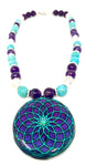 Orgonite Eternal Lotus of Life | EMF 5G Protection Pendant | Abundance Necklace