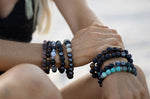 Black & Turquoise Shungite Protection Bracelet | EMF 5G