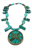Stabilizing Shamash Sun God Turquoise Bliss Necklace