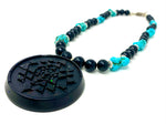 Negative Energy Blocking Turquoise Sriyantra Necklace