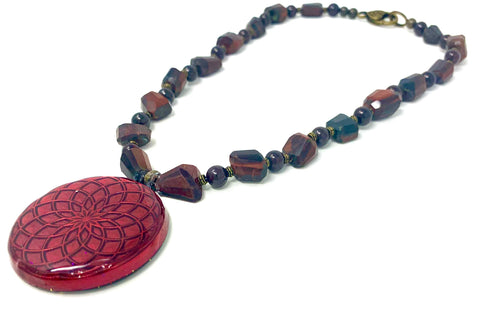 Passion Stimulation Red Lotus Protection Necklace