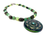 Balancing Compassion Sriyantra Opal Necklace