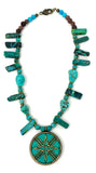 Stabilizing Shamash Sun God Turquoise Bliss Necklace