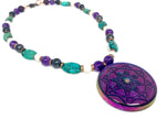 Creativity Purple Blue Power & Mastery Protection Necklace